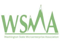 The logo for Washington State Microenterprise Association, a partner of Bio Fiber Industries in the advancement of Industrial Hemp.