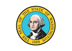 The seal of the State of Washington, a partner of Bio Fiber Industries.