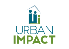 The logo for Urban Impact, a partner of Bio Fiber Industries .